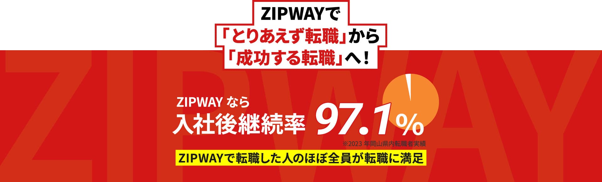「転職で失敗したらどうしよう」そんなあなたにZIPWAY